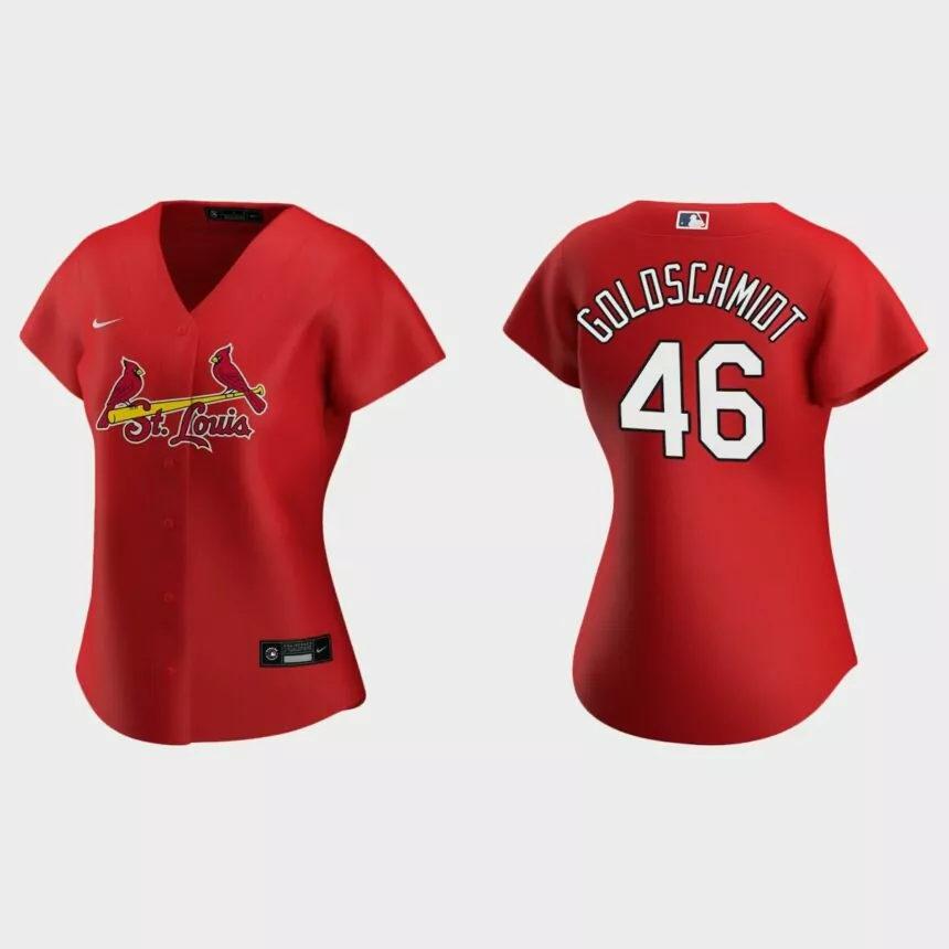 Women St. Louis Cardinals Paul Goldschmidt Red Replica 2020 Nike 