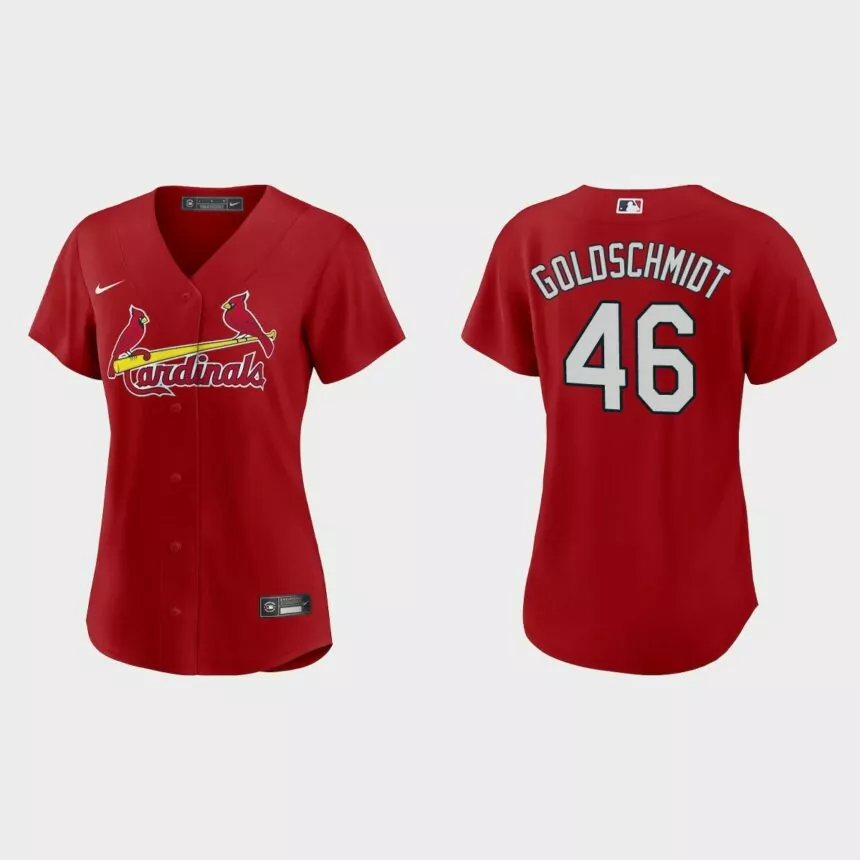 Women St. Louis Cardinals Paul Goldschmidt Red Replica Jersey