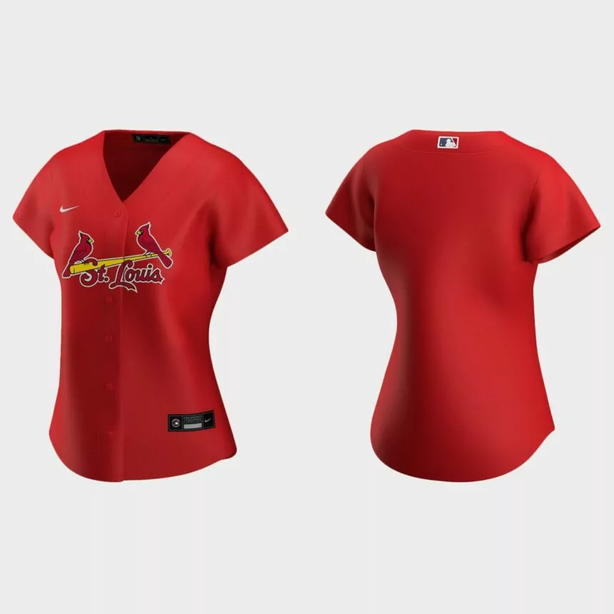 Women St. Louis Cardinals Red Replica 2020 Nike Alternate Jersey