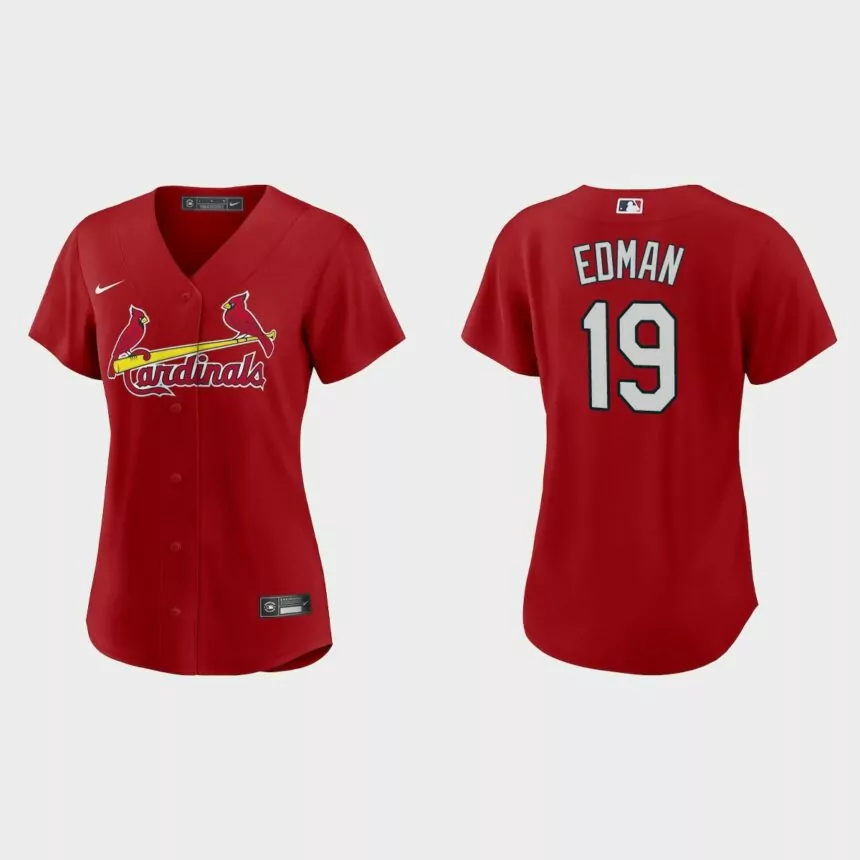 Women St. Louis Cardinals Tommy Edman Red Replica Jersey