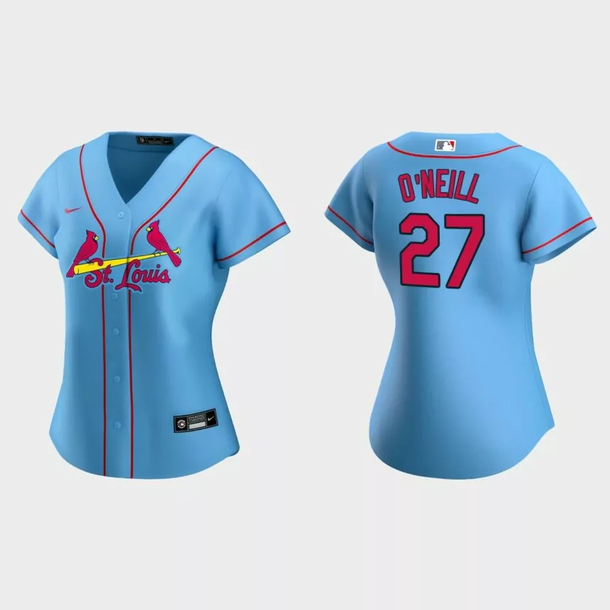Women St. Louis Cardinals Tyler O’Neill Blue Replica Jersey