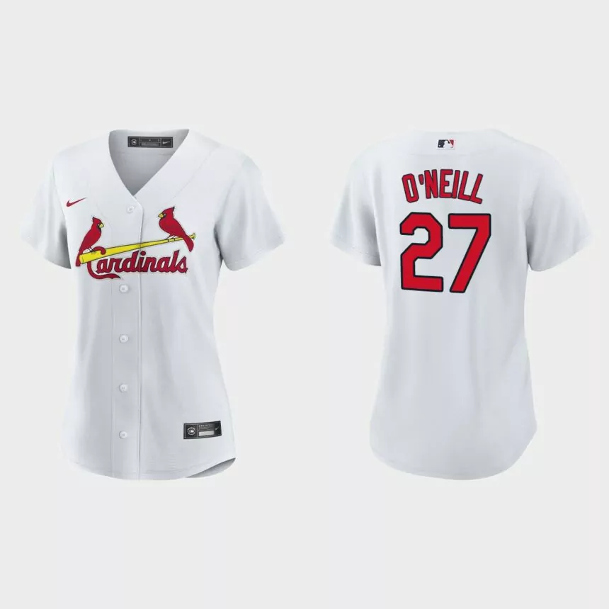 Women St. Louis Cardinals Tyler O’Neill White Replica Jersey