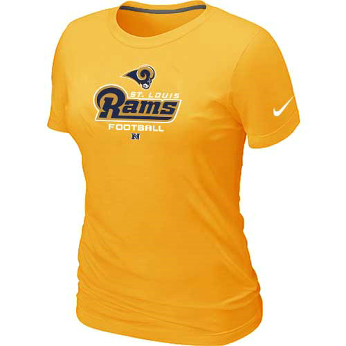 Women St.Louis Rams Yellow T-Shirt