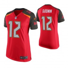 Women Tampa Bay Buccaneers #12 Chris Godwin Red Game Jersey