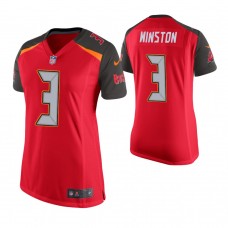Women Tampa Bay Buccaneers #3 Jameis Winston Red Game Jersey