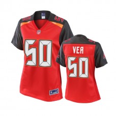 Women Tampa Bay Buccaneers #50 Vita Vea Red Player Jersey