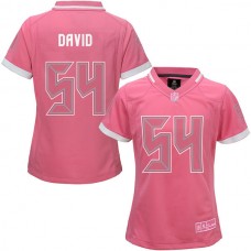 Women Tampa Bay Buccaneers #54 Lavonte David Pink Bubble Gum Jersey