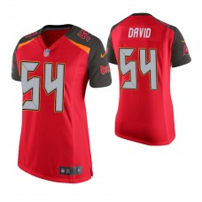 Women Tampa Bay Buccaneers #54 Lavonte David Red Game Jersey