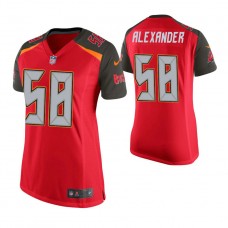 Women Tampa Bay Buccaneers #58 Kwon Alexander Red Game Jersey