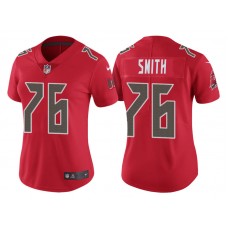 Women Tampa Bay Buccaneers #76 Donovan Smith Red Color Rush Legend Jersey