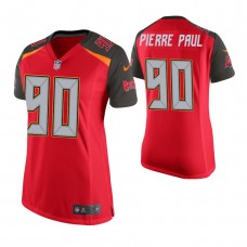 Women Tampa Bay Buccaneers #90 Jason Pierre-Paul Red Game Jersey