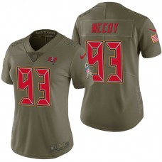 Women Tampa Bay Buccaneers #93 Gerald McCoy Olive 2017 Salute to Service Limited Jersey