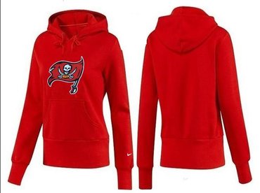 Women Tampa Bay Buccaneers Logo Pullover Hoodie-- (9)