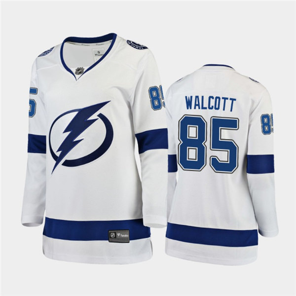 Women Tampa Bay Lightning #85 Daniel Walcott Adidas White Away Stitched Player Jersey Stitched