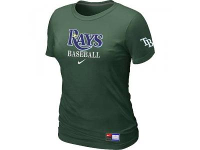 Women Tampa Bay Rays NEW D.Green Short Sleeve Practice T-Shirt