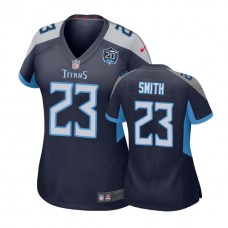 Women Tennessee Titans #23 Tye Smith 20th Anniversary Game Navy Jersey