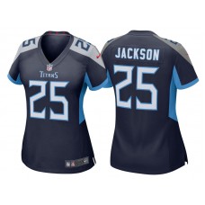 Women Tennessee Titans #25 Adoree' Jackson Navy 2018 Game Jersey