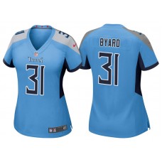 Women Tennessee Titans #31 Kevin Byard Light Blue 2018 Game Jersey