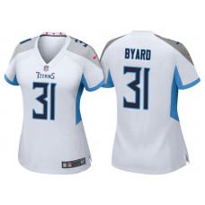 Women Tennessee Titans #31 Kevin Byard White 2018 Game Jersey