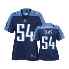 Women Tennessee Titans #54 Rashaan Evans Navy Pro Line Player Jersey