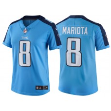 Women Tennessee Titans #8 Marcus Mariota Light Blue Vapor Untouchable Limited Player Jersey