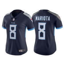 Women Tennessee Titans #8 Marcus Mariota Navy 2018 Vapor Untouchable Limited Jersey