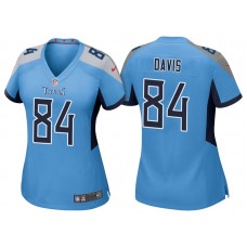 Women Tennessee Titans #84 Corey Davis Light Blue 2018 Game Jersey