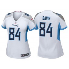 Women Tennessee Titans #84 Corey Davis White 2018 Game Jersey