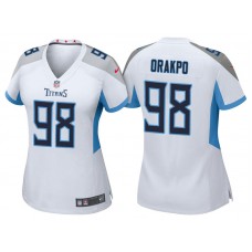 Women Tennessee Titans #98 Brian Orakpo White 2018 Game Jersey
