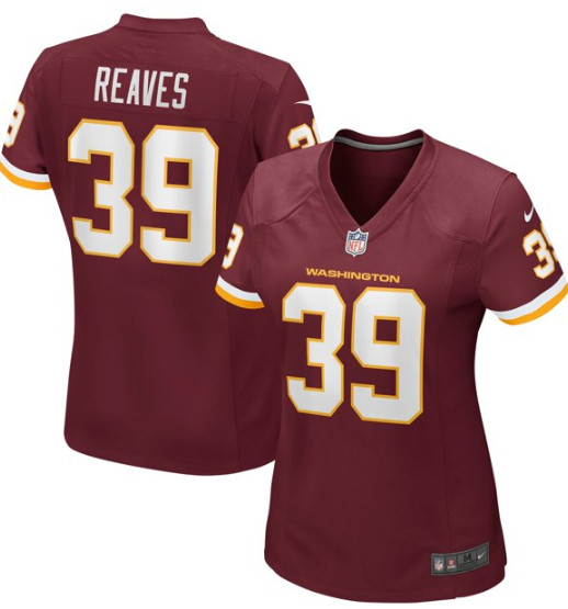 Women Washington #39 Jeremy Reaves  Vapor Untouchable Red Jersey