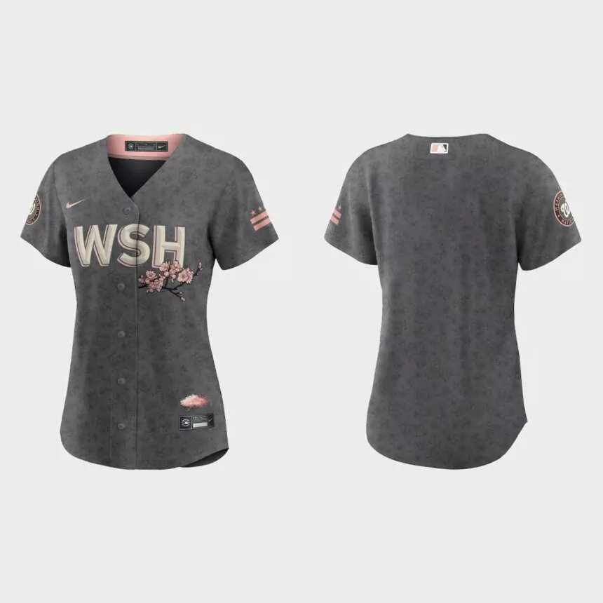 Women Washington Nationals Gray 2022 City Connect Replica Jersey