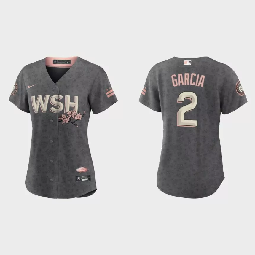 Women Washington Nationals Luis Garcia Gray 2022 City Connect Replica Jersey