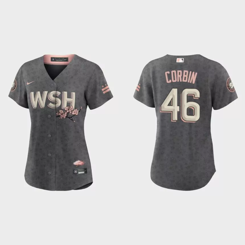 Women Washington Nationals Patrick Corbin Gray 2022 City Connect Replica Jersey