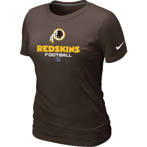 Women Washington Red Skins Brown T-Shirt