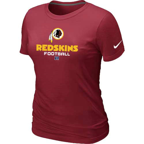 Women Washington Red Skins Red T-Shirt