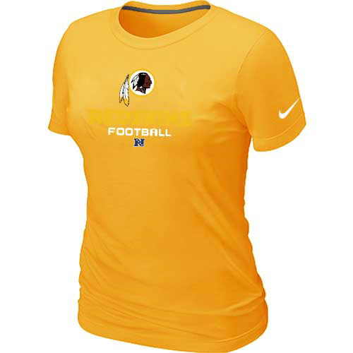 Women Washington Red Skins Yellow T-Shirt