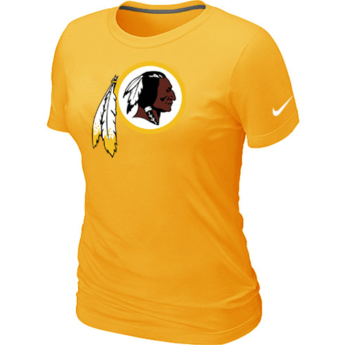 Women Washington Red Skins Yellow T-Shirts