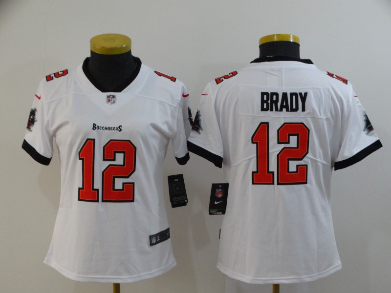 Women ike Buccaneers 12 Tom Brady White Women New 2020 Vapor Untouchable Limited Jersey