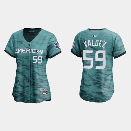 Women’s American League Framber Valdez 2023 MLB All-Star Game Jersey – Teal