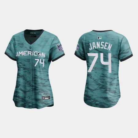 Women’s American League Kenley Jansen 2023 MLB All-Star Game Jersey – Teal