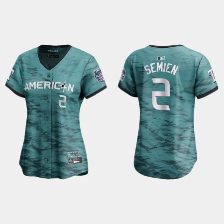 Women’s American League Marcus Semien 2023 MLB All-Star Game Limited Jersey – Teal