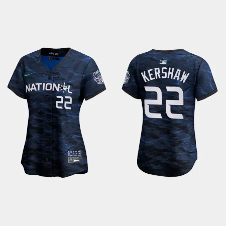 Women’s National League Clayton Kershaw 2023 MLB All-Star Game Jersey – Royal