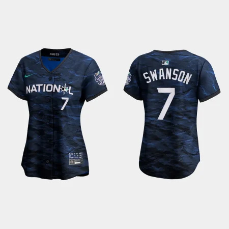 Women’s National League Dansby Swanson 2023 MLB All-Star Game Jersey – Royal
