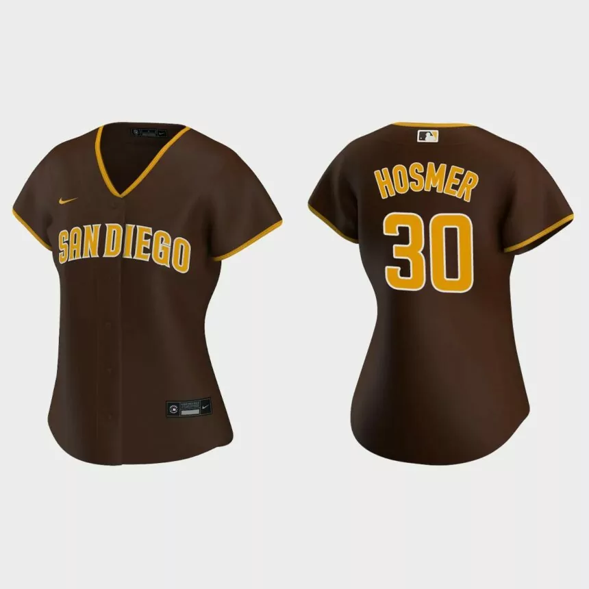 Women’s San Diego Padres Eric Hosmer Brown 2020 Road Replica Jersey
