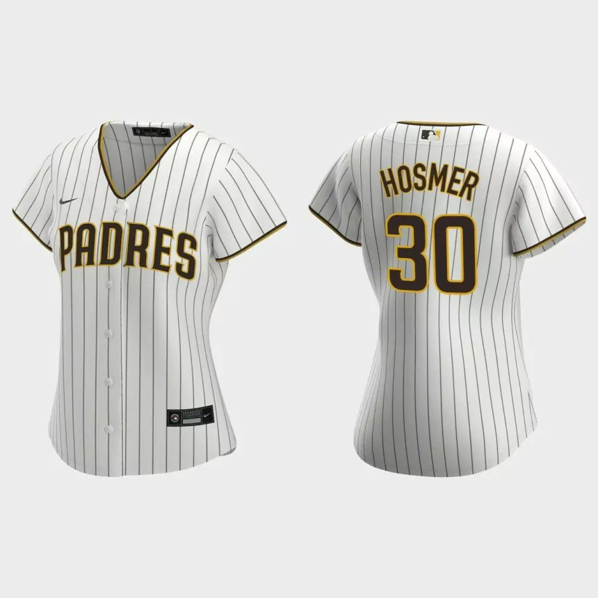 Women’s San Diego Padres Eric Hosmer White 2020 Home Replica Jersey