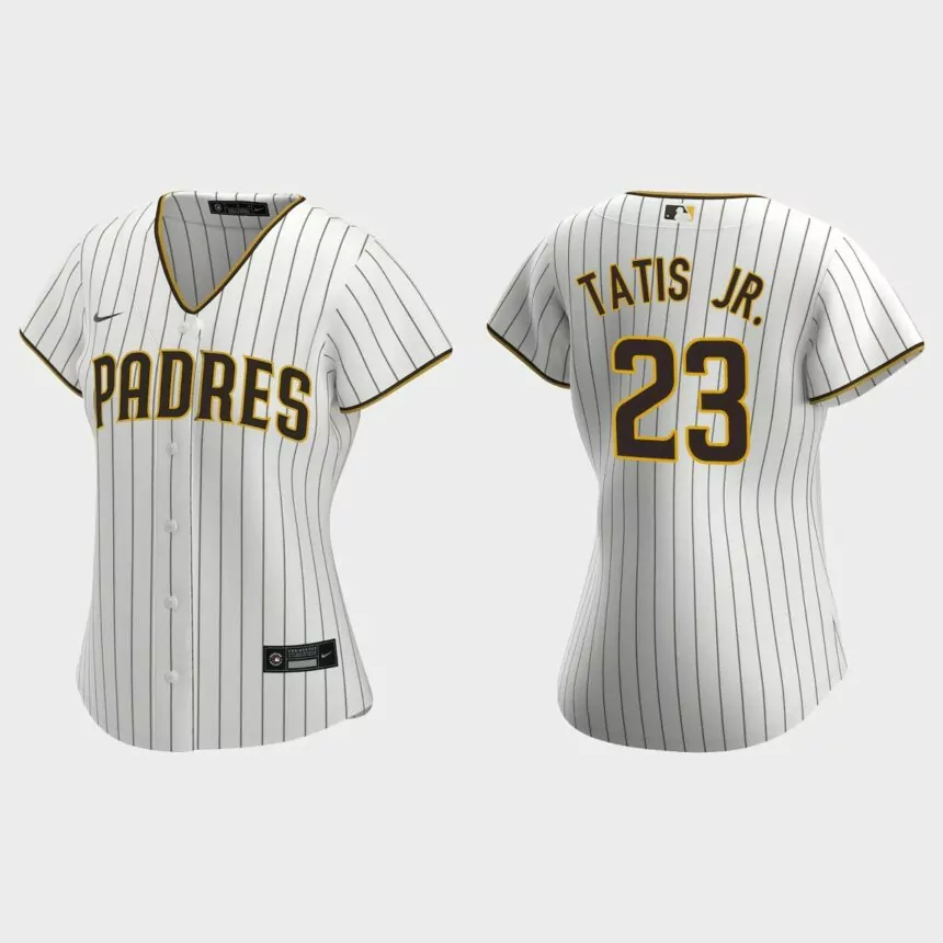 Women’s San Diego Padres Fernando Tatis Jr. White 2020 Home Replica Jersey
