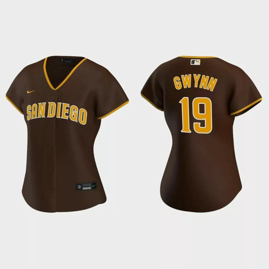 Women’s San Diego Padres Tony Gwynn Brown 2020 Road Replica Jersey