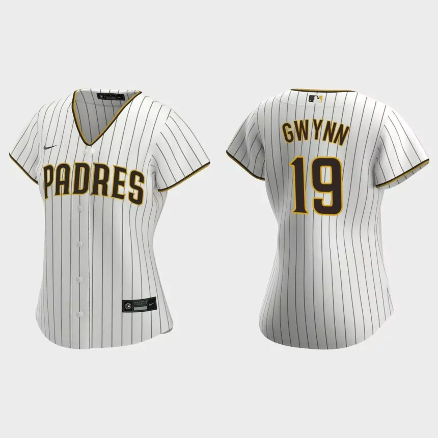 Women’s San Diego Padres Tony Gwynn White 2020 Home Replica Jersey