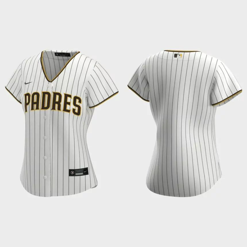 Women’s San Diego Padres White 2020 Home Replica Jersey