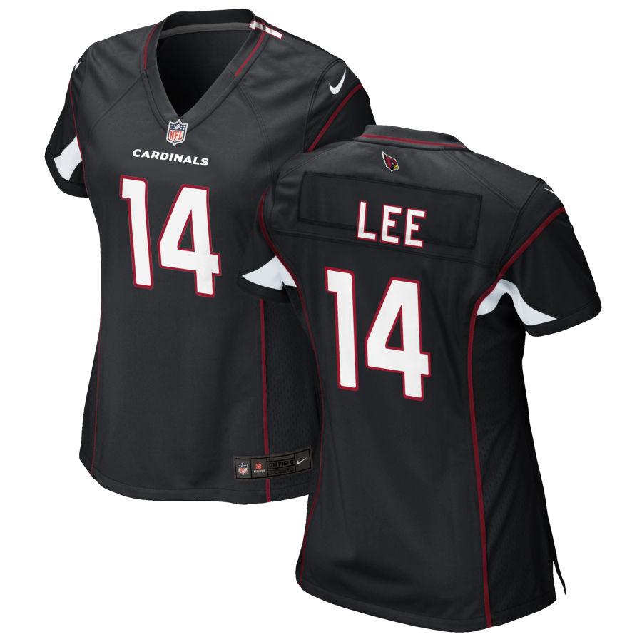 Womens Arizona Cardinals #14 Andy Lee Nike Alternate Black Vapor Limited Jersey